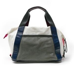 REBECCA MINKOFF Small Subway Tote Bag in Cream/Electric Pink